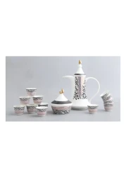 Neoflam Cawa Coffee Cups Set With Dallah And Dates Bowl Assorted 16 PCS