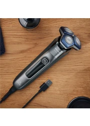 Philips Shaver Series 7000 - Wet &amp; Dry Mens Electric Shaver with SkinIQ Technology, Pop-up Trimmer, Charging Stand, Travel Case and Cleaning Brush (Model S7887