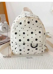 Cute And Sweet Corduroy Lightweight Large Capacity Backpack Perfect For Traveling Spring Outings Going To School Or As A Small Bag Print Location Is Random School Bag Bag Backpack Mini Backpack Bag Sc