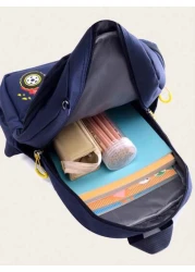 New Fashionable Cartoon Style Backpack With Small Bag