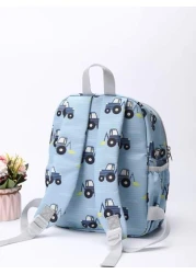 اطفال تصميم رسوم كارتون سيارة نمط حقيبة ظهر كلاسيكية لطيفة بحمالات قابل للتعديل حقيبة الكتب