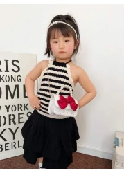 YP 2023 2024 New Cute Toddler Handbag Shoulder Crossbody Bag With Bow Decor And Coin Purse Accessory