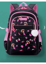 Cute Lightweight Anti Tumbling Backpack Children s Backpack School Backpack Teen Girls Backpack 15 6 Inch Laptop Backpack With Pom Pom Backpack Travel Backpack Casual Back To School Gift Cute Cartoon