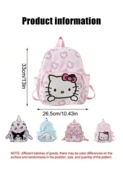 Sanrio Kawaii Backpack Anime Cartoon Figure Outdoor Travel Storage Bag Cute Shoulder Bag There May Be Slight Differences In Design And Color Between Different Batches Some Parts May Be Random Bag Cinn