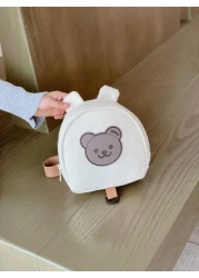 1pc Kids Cute Anti Lost Backpack Canvas Material With Leash