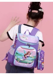 New Cute Cartoon Unicorn Kids Backpack With Pencil Case