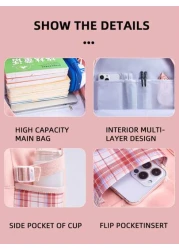 1pc Girl School Backpack Cute Children Backpack Girl Elementary Student Backpack With Compartments Back To School Gift