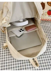 High Capacity Student Backpack With Cute Ins Style Design Suitable For 14 16 Years Old Teenagers Fashionable And Practical Schoolbag