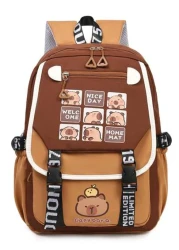 1pc Cartoon Backpack Lightweight And Cute New Schoolbag A Variety Of Styles To Choose From Durable Casual And Fashionable With Webbing Hook For Easy Hanging Zipper Style Suitable For A Variety Of Scen