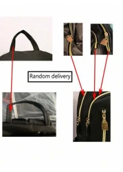 1 حقيبة ظهر للعودة إلى المدرسة، أناقة وراحة، سعة كبيرة، مناسبة للدراسة اليومية، جد مناسبة للحرم الجامعي، الفص