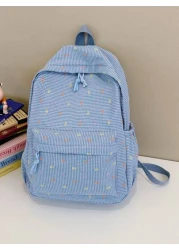 1pc Back To School Backpack Stylish Casual Backpack Fresh And Sweet Large Capacity Backpack Suitable For Daily School Very Suitable For Campus Class Photo Taking Birthday Gifts Suitable For Daily Shop