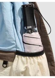 1pc New Fashionable High End Contrast Color Student Backpack Lightweight Backpack For Outdoor Sports And Casual Water Resistant Nylon