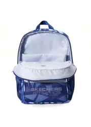 Skechers Child Kids Geometric Pattern Blue Sporty Casual Backpack Unisex