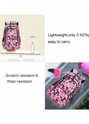 3 Piece Geometric Print Backpack Set Student Bookbag For 15 6 Inch Laptop High Capacity Lightweight Travel Bag Back To School Gift