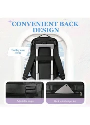 Large Travel Backpack Boy And Girl Business Laptop Backpack Cabin Bag 40x20x25 Carry On Backpack Airline Approved Waterproof Backpack Multi Functional Independent Computer Layer Middle School Students