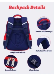 1pc Children s Backpack Unisex School Bag With Padded Shoulder Straps Lightweight Backpack For Girls And Boys Aged 3 14 Ideal For School And Travel