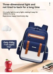 New Elementary School Students Schoolbag 1 3 6 9 Grades 6 12 16 Years Old Boys And Girls To Reduce The Burden Of Children s Large Capacity Shoulders Backpacks