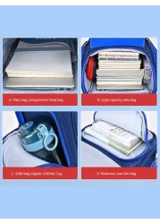 1 قطعة حقيبة مدرسية للأولاد والبنات طلاب المدارس الابتدائية ذات إغلاق سحاب، حماية للظهر وخفيفة الوزن، سعة كبي