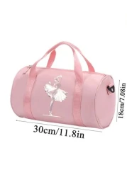 1pc New Round Shape One Shoulder Dance Bag Nylon Latin Ballet Dance Backpack