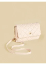 1pc Girl s Plaid Stitching Shoulder Bag With Metal Butterfly Decorative Chain And Flap Cover Cute Fashionable Sweet Princess Crossbody Bag Ideal For Daily Use School Parties And Travel