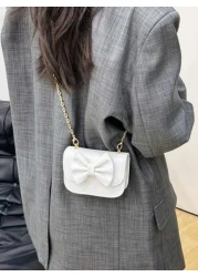 حقيبة كتف وحقيبة متقاطعة فريدة التصميم ذات تصميم فتاة شريطي، بسيطة وشيك