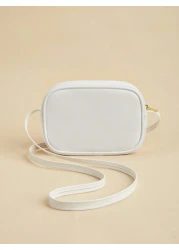 1pc Girls Metal Bowknot Diamond Grid Stitching Simple Versatile Lightweight Shoulder Crossbody Bag