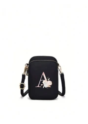 1pc Fashionable And Simple Cross Body Walking Mini Bag Vertical Coin Purse With Mobile Phone Pocket Casual Travel Back To School Gift