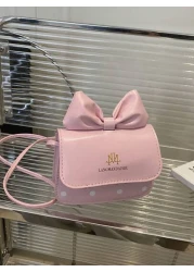 1 قطعة حقيبة كتف ثلاثية الأبعاد مطبوعة بنقاط بولكا دوت ، لون الفتيات ، تصميم بسيط ، حقيبة مربعة صغيرة للموسم ال