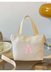 1 قطعة جديدة، حقيبة رسول مصغرة للجامعة والمدارس ب-26 حرف، مناسبة للاستخدام اليومي في المدارس الابتدائية والإعد