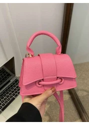 This Year Small Square Bags Are Popular Simple And Stylish Versatile Can Be Hand Carried Shoulder Carried Or Cross Body Suitable For Women