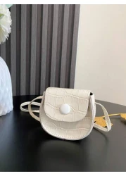 1pc Fashion Kids Children PU Leather Shoulder Bag Lovely Baby Girls Mini Chain Coin Purse Cute Princess Crossbody Bags Small Wallet