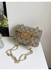 1pc Pu Fashion Retro Mini Fashion Coin Small Square Bag Versatile Niche Design Stylish Shoulder Messenger Bag Comfortable Shoulder Strap For Playing Smooth Long Style Versatile And Not Picky Suitable