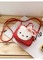 Sanrio Sanrio Hello Kitty Cartoon Children s Bag Cute Princess Casual Bag Girls Messenger Bag Small Shoulder Bag Coin Case For Lipstick Brush Skincare Mobile Phone Coin Small Items For Home Gift Vacat