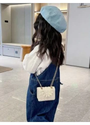 Cute And Fashionable Pearl Texture Handbag Coin Purse Crossbody Bag Outing Handbag Small Square Bag