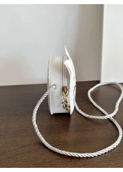 حقيبة كتف صغيرة أنيقة للفتاة الصغيرة مصنوعة من الجلد ومزينة بسحاب مناسبة للاستخدام اليومي في جميع الفصول