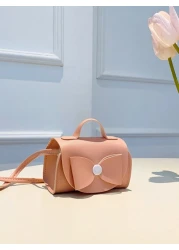 حقيبة كتف جلد صناعي صغيرة بشريط التعادل للأطفال عبر الصدر حقيبة يد للفتيات