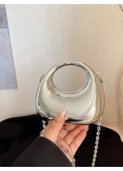 1 Mini Solid Color Diagonal Shoulder Bag Made Of Acrylic Material With A Korean Style Fashion Simple And Fashionable The Large Capacity Button Is Suitable For Girl And Is The Best Choice For School Sh