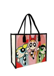 THE POWERPUFF GIRLS THE POWERPUFF GIRLS Tote Bag For Lipstick Brush Skincare Mobile Phone Coin Small Items For Home Gift Vacation And Festival Halloween Christmas Multifunctional Use For Travel Storag