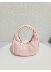 Kids Fashion Crescent Shaped Handbag Girls Casual Shoulder Bag Coin Purse Lipstick Pouch Soft Stylish Crossbody Bag Holiday Gift