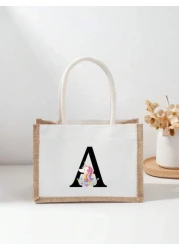 1 Pc Children Cartoon Handbag Shoulder Bag Holiday Gift Bag Square Bag Storage Bag Shopping Bag Versatile Lightweight For Daily For Travel Vacation College Outdoor Shopping Supermarket Festival Classi