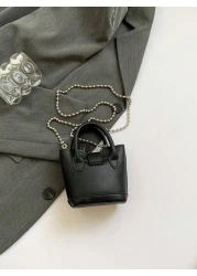 Fashion Mini PU Handbag And Shoulder Bag With Coin Purse For Girls