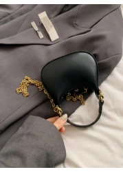 قطعة واحدة حقيبة كتف/متنقلة جديدة في موضة الربيع/الصيف ، موديل بسيط ، طراز حقيبة كروس بودي ، بلون صلب من البولي