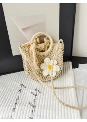 قطعة واحدة من حقيبة اليد ذات الرباط للفتح والغلق، أحدث موديلات هذا العام من الحقائب المصنوعة يدويًا بنسيج عبا