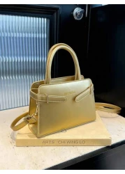 1 حقيبة يد، سحاب من البولي يوريثان بلون أحادي بسيط عصري للفتيات، سعة كافية ومتنوعة، يمكن وضع الهاتف المحمول وا