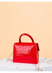 حقيبة يد سطوع براءة اختراع جلدية بسلسلة