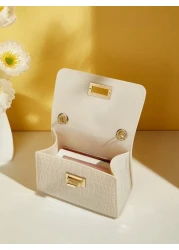 حقيبة محمولة بحلية تزيين من اللؤلؤ الاصطناعي مناسبة للهدايا، حقيبة كروس صغيرة وجميلة