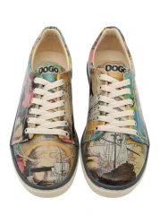 Dogo حذاء رياضي نسائي من الجلد النباتي متعدد الألوان - تصميم حكايات عتيقة