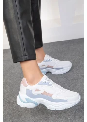 SOHO White-Powder-Blue Women's Sneakers 18147