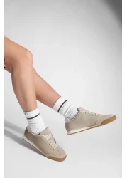 Marjin حذاء رياضي نسائي باللون البيج - حذاء رياضي موديل سيريل