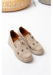 Egepass حذاء نسائي كاجوال - كومفورت ستيب مع تفاصيل لازيرمان